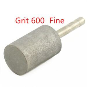 16-25mm 그릿 600 실린더 다이아몬드 그라인딩 헤드 로터리 비트 옥 조각 Burrs ILOVETOOL