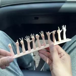 손모양 제스쳐 임시 전화번호 주차알림판 번호판 차량용 주차번호판