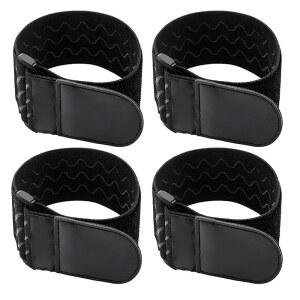 남성용 4Pc 조절 가능한 신축성 부츠 스트랩, 카우보이용 발목 고정 자전거 하이킹 낚시 사냥을 위한 바지 다리 미끄럼 방지 밴드, 정원 가꾸기 여행용 군복