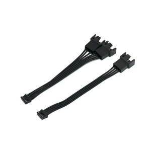 Angitu PC 그래픽 카드 PH2.0 4핀-일반 PWM 3핀/4핀 팬 어댑터 케이블 미니 소형 호환 4핀 GPU 1x 2x 케이