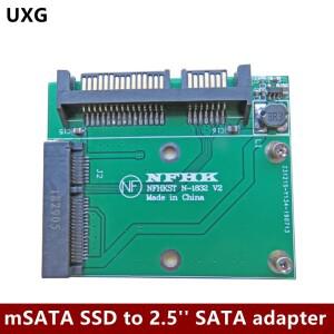 MSATA SSD To 2.5 3 6.0gps 어댑터 컨버터 카드 스위칭 모드 전원 공급 장치 모듈 보드 포함 미니 소형 호