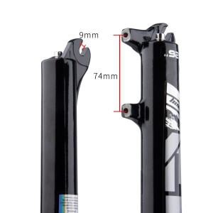 볼레이 MTB 충격 흡수 프론트 포크 마그네슘 스틸 에어 오일 서스펜션 26 27.5 29인치 스트레이트/테이퍼드