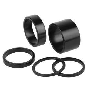1/5pcs 자전거 헤드셋 스페이서 2 3 5 10 20mm 알루미늄 와셔 28.6mm 스티어링 튜브 mtb 도로 BMX 포크 줄