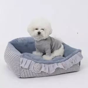 쿠션분리 극세사 사각 애견 방석 U129156 개방석