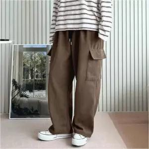 골덴바지 남자 겨울 기모 벌룬핏 3컬러 코듀로이 카고팬츠