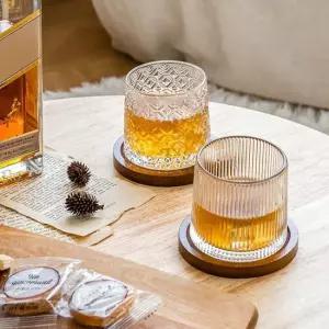 온더락 위스키 스월링 유리컵 양주잔 컵받침 세트 위스키잔 위스키온더락 언더락잔 온더락잔