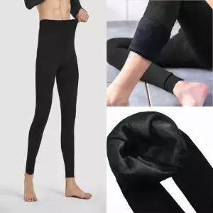 (색상 블랙)내복 스판 남자 도톰한 기모레깅스 겨울 하의 퍼안감