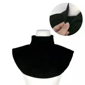 폴리목폴라 페이크 목폴라 레이어드 목티 블랙