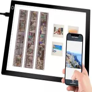 젠 슬라이드 뷰어 라이트 박스 사진 및 필름 네거티브 스캐닝을 위한 초박형 A4 USB 전원 스캐너