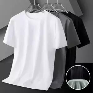 남성 아이스 쿨 메쉬 골프 반팔 티셔츠 기능성