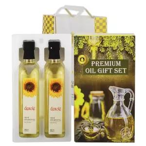 박스10세트 고급유리병 데솔레 100 해바라기씨유 2P 명절 오일선물세트 기름 설날 오일 부엌 냉압착 식용유