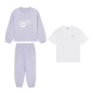 갤러리아 (S2A01)MLB키즈 여아 애슬레져 우븐 맨투맨 3 세트(7FS2A0161-50LDS)