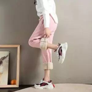 [라일리여성의류] Rly 로잘린 이너 보아 조거 트라우저 기모안감 기모밴