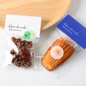 종이 접이택 디저트 쿠키 구디백 해더택 2종 입체opp