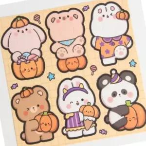 사탕 할로윈 동물 기념품 포장지 모양 화이트데이 캔디페이퍼 막대 선물