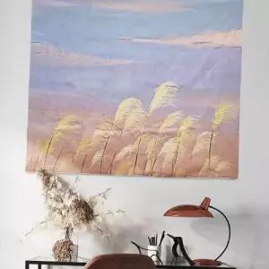 벽인테리어 가리개 커튼 패브릭포스터 포인트 갈대 M WECA6F8