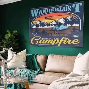 캠핑 패브릭포스터 북유럽 인테리어 가림천 중 패브릭 WECA82C