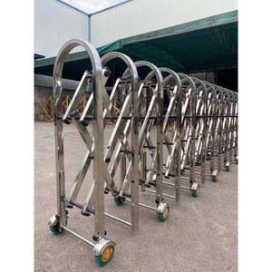 자바라대문 게이트 정문 학교 이동식 스위치 곡선 빨간색 제작 1.2x9m 안전 1.5m