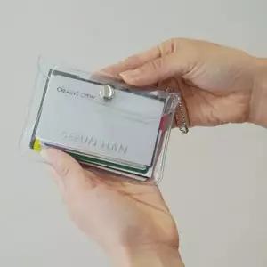 카드 PVC 케이스 파우치 동전 지갑 미니 2type 투명 WF04481