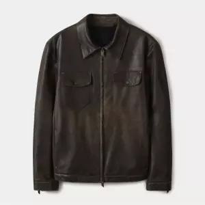 시리즈 집업 BURNT BAY 레더 자켓 SOUDW25402BRD 190768