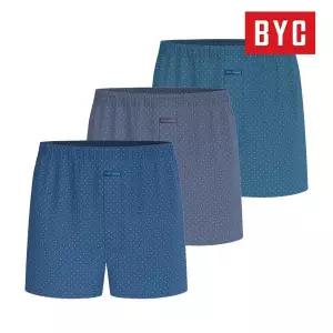 [BYC] 남성 순면 트렁크팬티 60수 사각박서 MCG1499 3매입