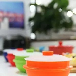 전자레인지용 실리콘 내열 냄비