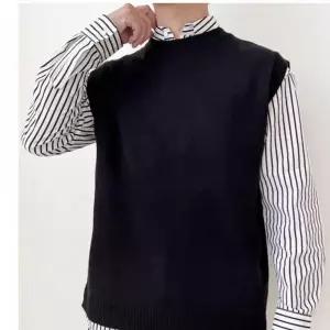 [골드스마일]남성 봄용 니트 후리스 정장 이너 조끼