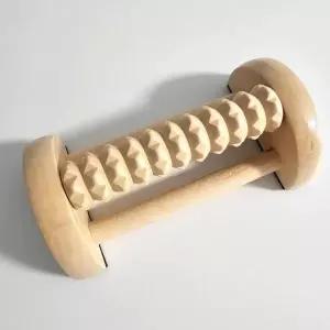 발마사지 원목 발바닥 지압기 롤러 마사지