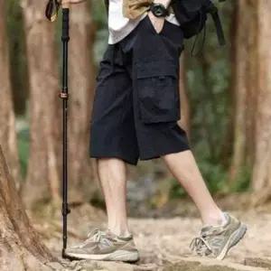 남성용 여름 와이드 버뮤다 팬츠 반바지 바캉스 팬츠