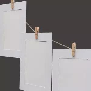 가랜드 종이액자 (10p 5x7 화이트) DK29 (KYR-WFIBBZ2)