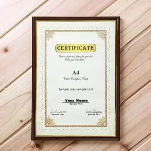 A4 허가증 상장 액자(브라운) (KYR-WBA0D7A)