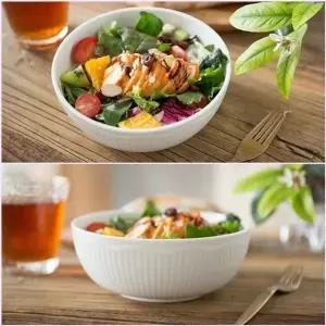 이천도자기 AB29RB43 캐럿라인 화이트 원면기 도자기 그릇