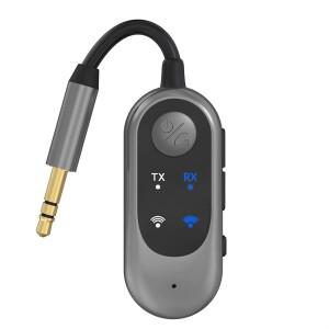 PHILE-헤드폰용 Bluetooth 무선 오디오 송신기 TV 비행기 자동차 PC 체육관 장비용 3.5Mm 잭 어댑터