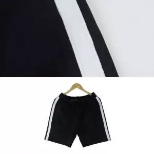 남녀공용 굵은라인 5부 트레이닝 반바지 운동복 여성용