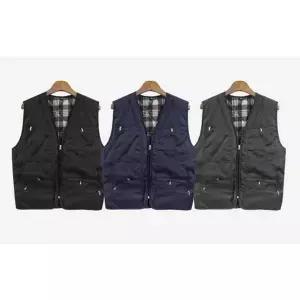 [셀러에이드]남성 속기모 작업용 조끼 1P 멀티 포켓 겨울 집업 방한남성조끼