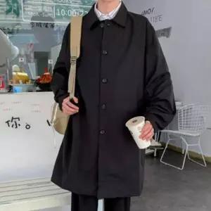 가을용 남성 롱재킷 캐주얼 사파리 코트 정장 아우터