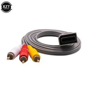 닌텐도 호환 Wii 컨트롤러 콘솔 용 1.8 m 3 RCA 케이블 오디오 비디오 AV Cord 복합 480p 금도금