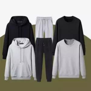 [셀러에이드]남녀공용 양털 기모 후드 맨투맨 팬츠 실내복 홈웨어 티셔츠 상하복