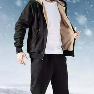 [셀러에이드]겨울용 후드 집업 양털티 남녀공용 기모팬츠