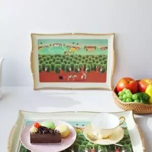 고급 농부 스타일 서빙 쟁반 다용도 트레이