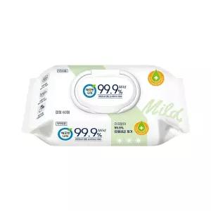 깨끗한나라 99.9프로 클린 손소독 물티슈 마일드 60매 자극없는