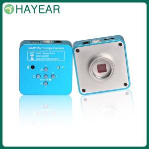 HAYEAR 풀 HD 34MP 디지털 비디오 현미경 카메라 2K 1080P HDMI USB 산업용 전자 전화 CPU PCB 수리