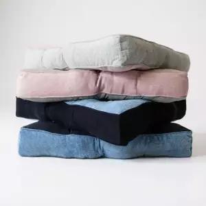 55x55 투톤 방석쿠션 쇼파 사무실 식탁 좌식 의자 쿠션 4컬러