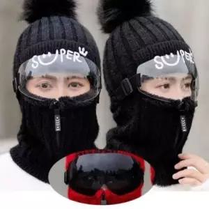 겨울모자 블랙고글 BELL고글 방한모자 BLACK WEE679F