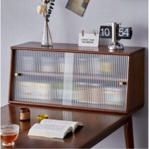 빈티지 원목 테이블 수납장 유리 배아 소나무 모음 전시장 향수 홈카페 캐비넷 스피커