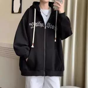 원더우면 남자 후드집업 점퍼 두꺼운 맨투맨 추동 후드 가디건 루즈핏 지퍼 프린트 긴팔 OPH4