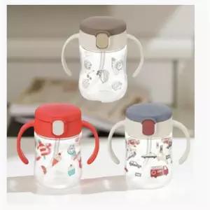 세척 편한 빨대컵 식품용 실리콘 양손컵 불컵 물병 200ml