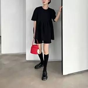 플리츠 드레스셔츠 컴포트 미니멀모던 시크 쇼츠구성세트