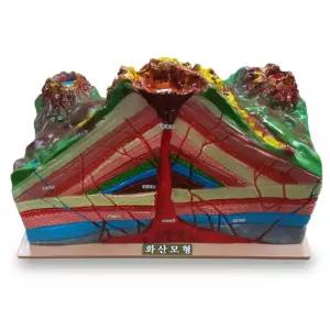 화산폭발 화산모형 마그마 용암 분출 지층구조 변화 두뇌개발 과학놀이 초등학생 학교