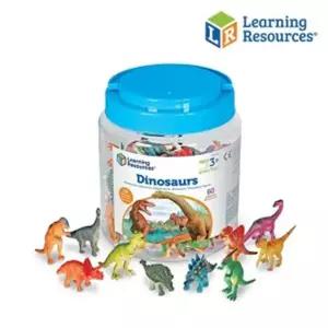 러닝리소스 공룡 수세기 피규어 색관찰 공룡모형 셈놀이 수학공부 미니어처 장난감 (60P)